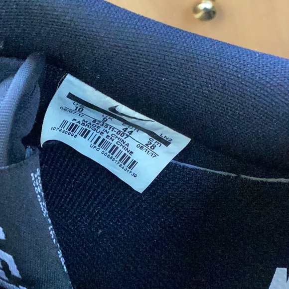 Men’s Nike AF-1 Low NBA Blk/White Sneaker Size 10 M - Picture 6 of 7